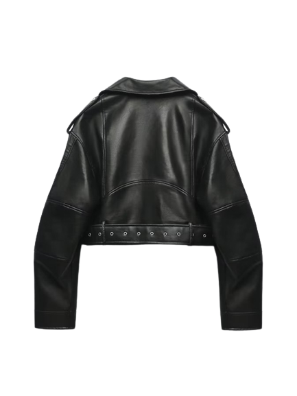 Alternative view of Elegance Crop -  Cropped de Couro